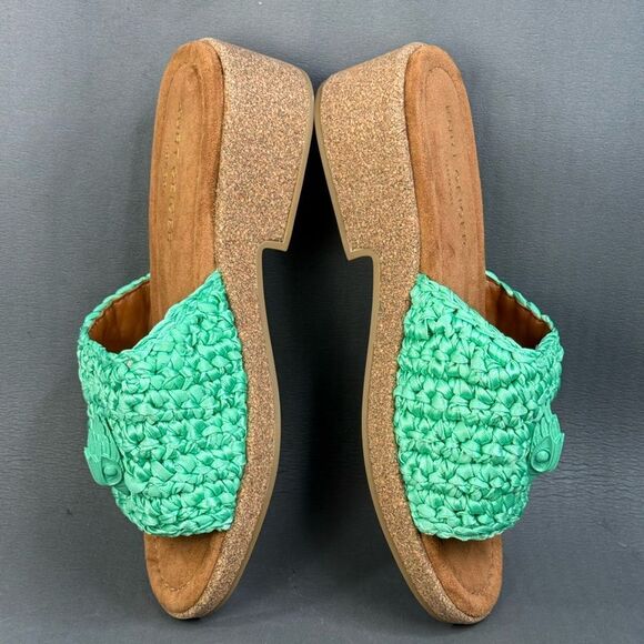 Women’s Kurt Geiger London Eagle Crochet Cork Slide Sandals shoes size 9.5 (40) - Picture 5 of 8